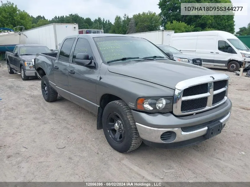 2005 Dodge Ram 1500 Slt/Laramie VIN: 1D7HA18D95S344277 Lot: 12056395