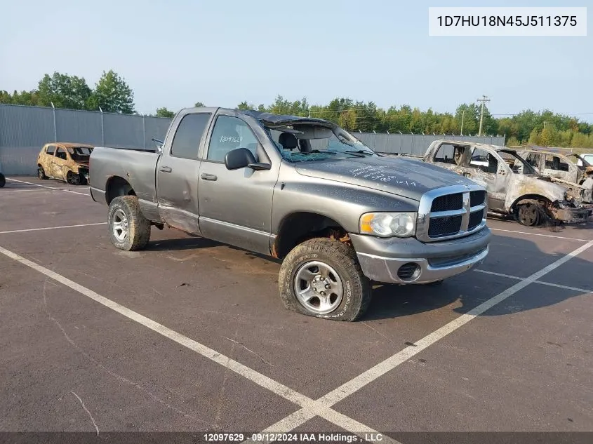 2005 Dodge Ram 1500 St VIN: 1D7HU18N45J511375 Lot: 12097629