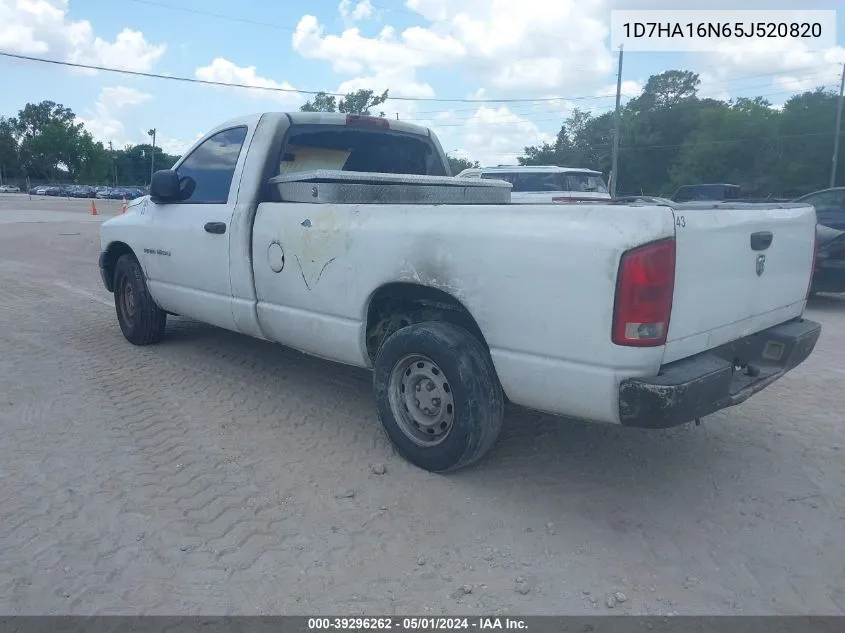 1D7HA16N65J520820 2005 Dodge Ram 1500 St