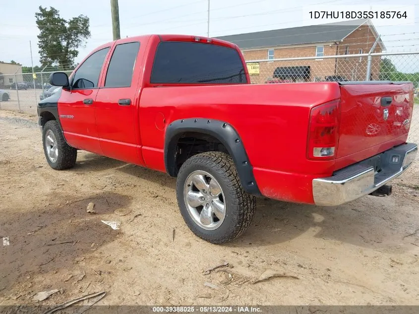 2005 Dodge Ram 1500 Slt/Laramie VIN: 1D7HU18D35S185764 Lot: 39388025