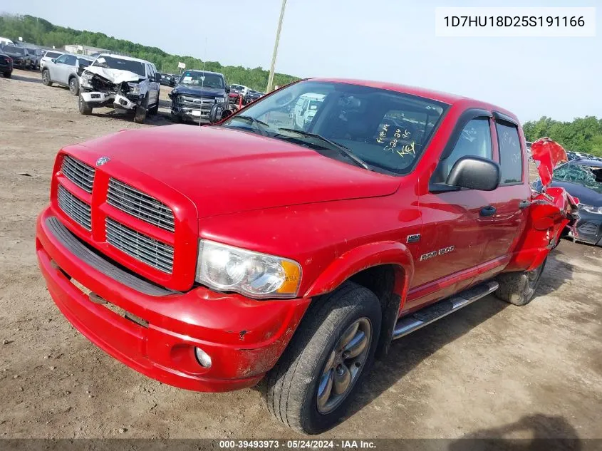 2005 Dodge Ram 1500 Slt/Laramie VIN: 1D7HU18D25S191166 Lot: 39493973