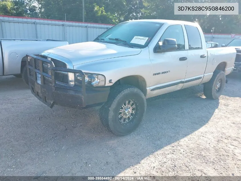 2005 Dodge Ram 2500 Slt/Laramie VIN: 3D7KS28C95G846200 Lot: 39554492