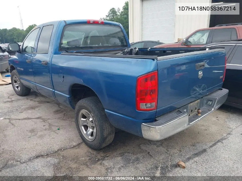 1D7HA18N05S367214 2005 Dodge Ram 1500 Slt/Laramie