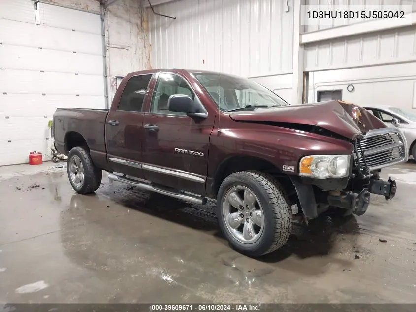 2005 Dodge Ram 1500 Slt/Laramie VIN: 1D3HU18D15J505042 Lot: 39609671