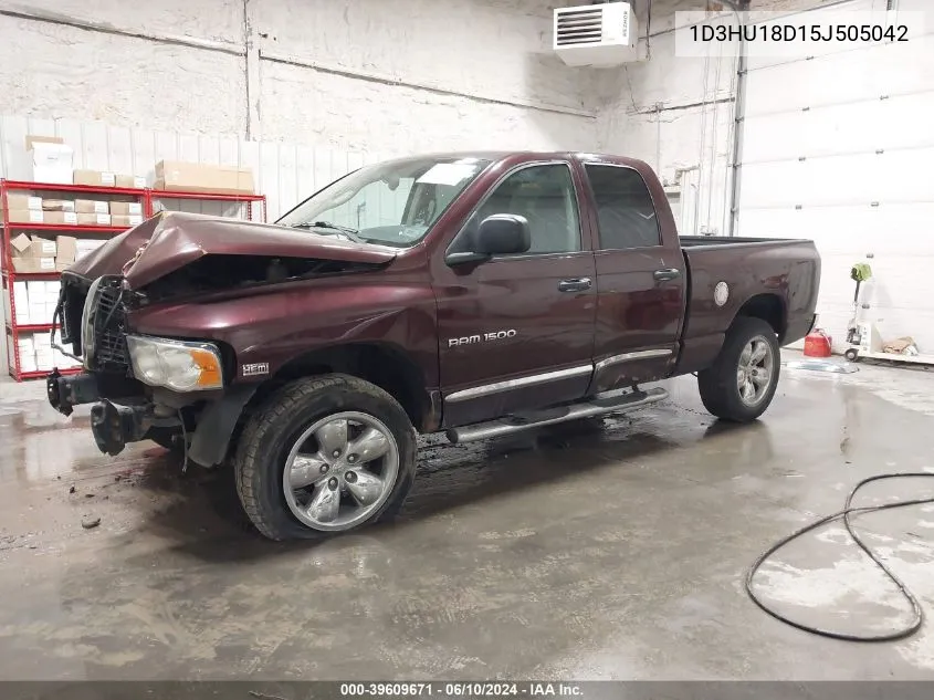 2005 Dodge Ram 1500 Slt/Laramie VIN: 1D3HU18D15J505042 Lot: 39609671