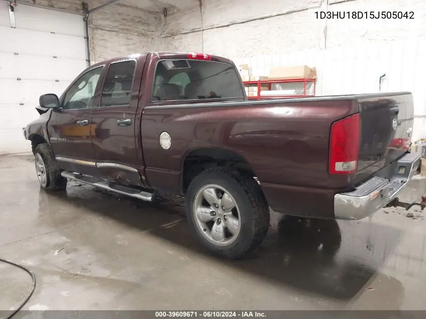 2005 Dodge Ram 1500 Slt/Laramie VIN: 1D3HU18D15J505042 Lot: 39609671