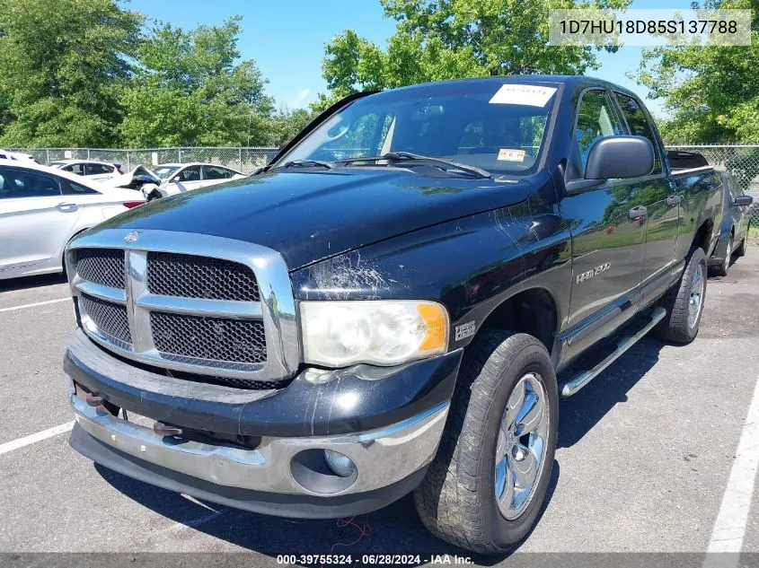 2005 Dodge Ram 1500 Slt/Laramie VIN: 1D7HU18D85S137788 Lot: 39755324