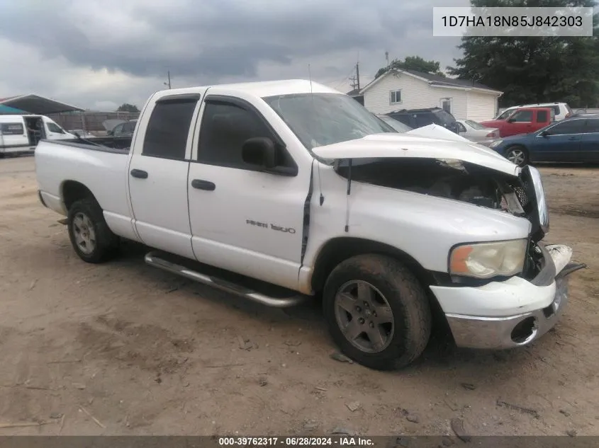 2005 Dodge Ram 1500 Slt/Laramie/St VIN: 1D7HA18N85J842303 Lot: 39762317