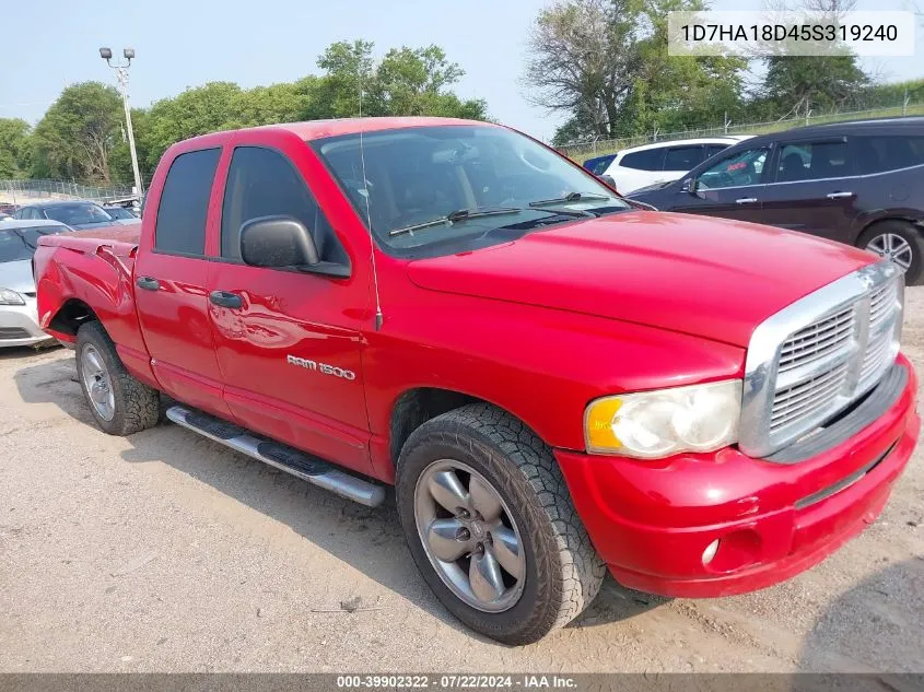 2005 Dodge Ram 1500 Slt/Laramie VIN: 1D7HA18D45S319240 Lot: 39902322