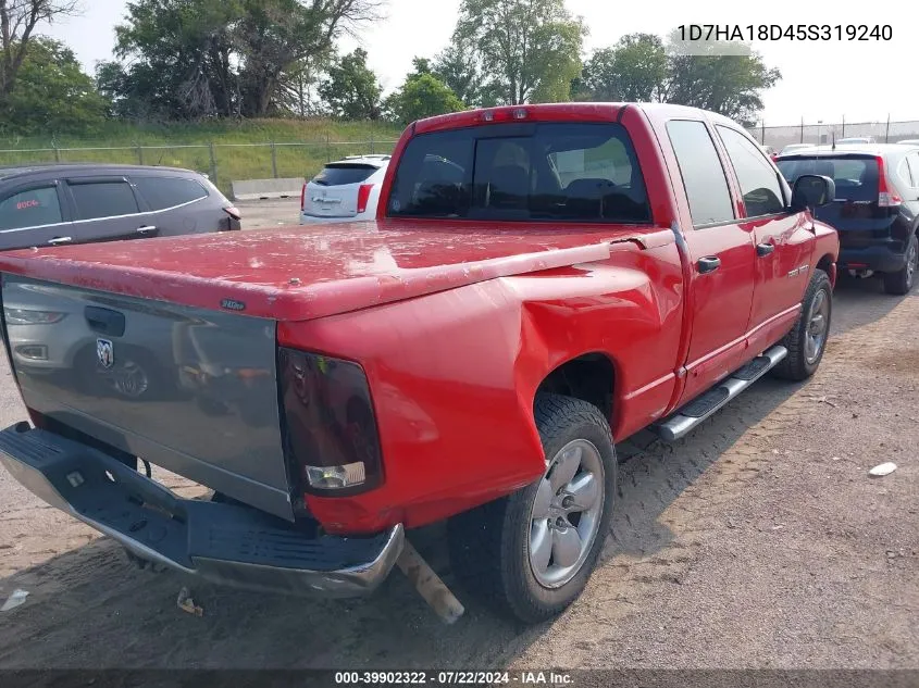 2005 Dodge Ram 1500 Slt/Laramie VIN: 1D7HA18D45S319240 Lot: 39902322