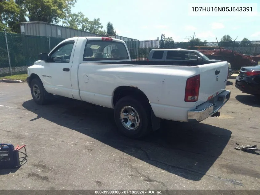 2005 Dodge Ram 1500 St VIN: 1D7HU16N05J643391 Lot: 39909306