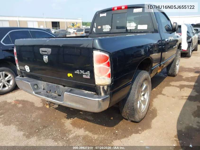 2005 Dodge Ram 1500 Slt/Laramie VIN: 1D7HU16N05J655122 Lot: 39927319