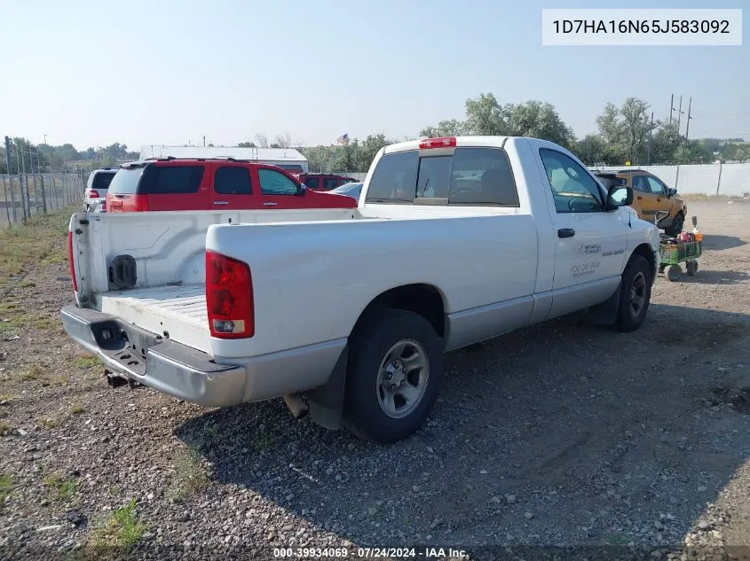 2005 Dodge Ram 1500 Slt/Laramie VIN: 1D7HA16N65J583092 Lot: 39934069