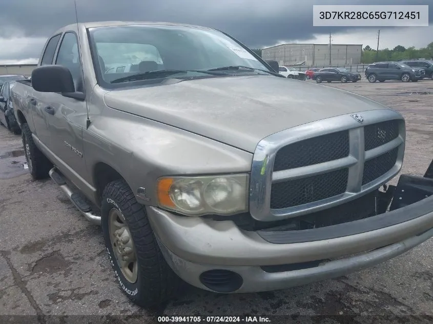 2005 Dodge Ram 2500 Slt/Laramie VIN: 3D7KR28C65G712451 Lot: 39941705