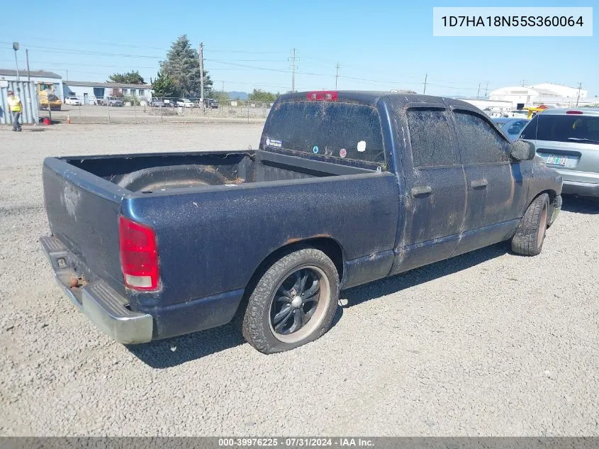 2005 Dodge Ram 1500 Slt/Laramie VIN: 1D7HA18N55S360064 Lot: 39976225