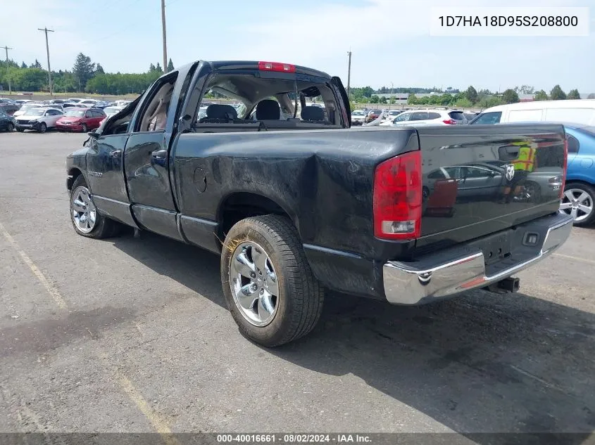 2005 Dodge Ram 1500 Slt/Laramie VIN: 1D7HA18D95S208800 Lot: 40016661