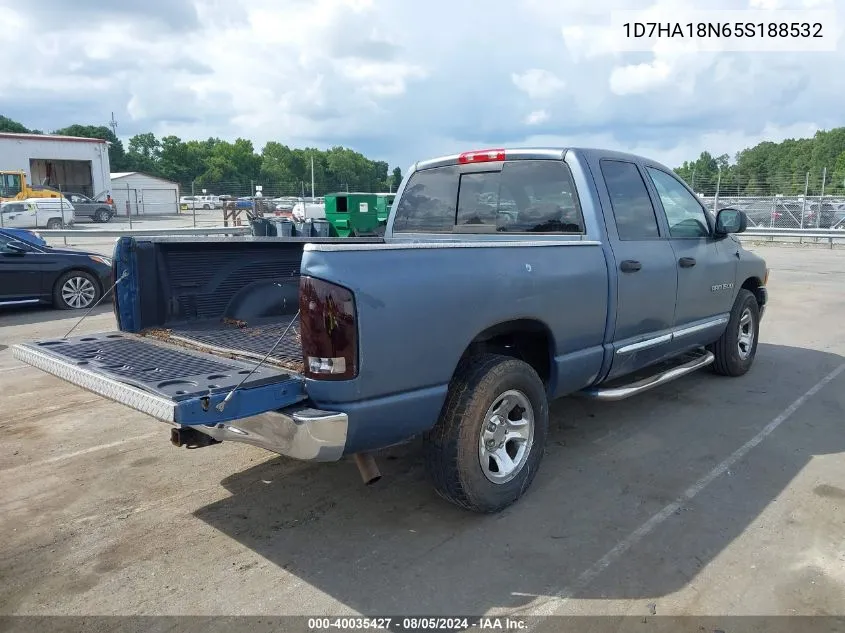 2005 Dodge Ram 1500 Slt/Laramie VIN: 1D7HA18N65S188532 Lot: 40035427