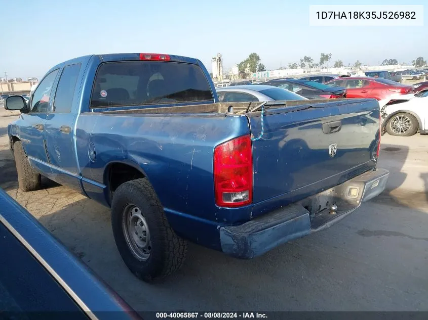 2005 Dodge Ram 1500 St VIN: 1D7HA18K35J526982 Lot: 40065867