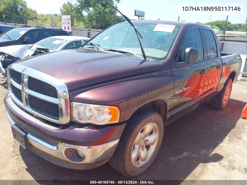 2005 Dodge Ram 1500 Slt/Laramie VIN: 1D7HA18N95S117146 Lot: 40100748