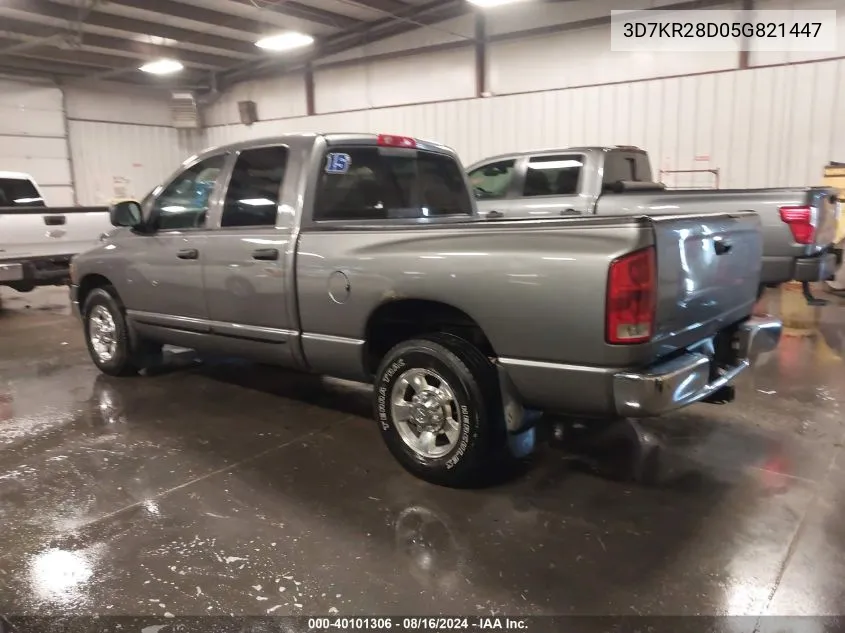 3D7KR28D05G821447 2005 Dodge Ram 2500 Slt/Laramie