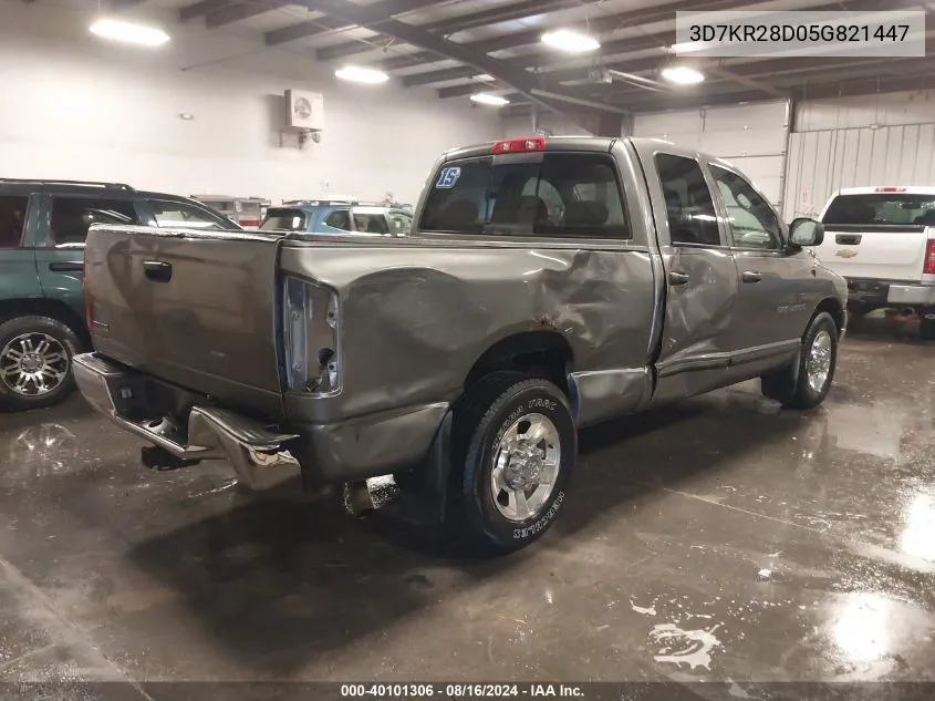 3D7KR28D05G821447 2005 Dodge Ram 2500 Slt/Laramie