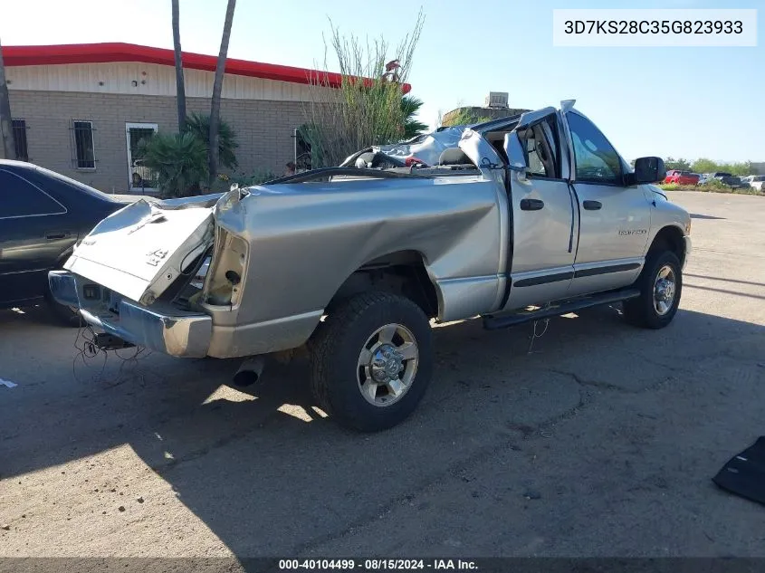 2005 Dodge Ram 2500 Slt/Laramie VIN: 3D7KS28C35G823933 Lot: 40104499