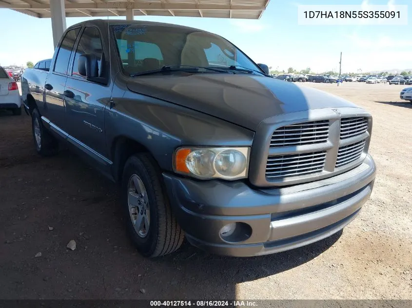 2005 Dodge Ram 1500 Slt/Laramie VIN: 1D7HA18N55S355091 Lot: 40127514