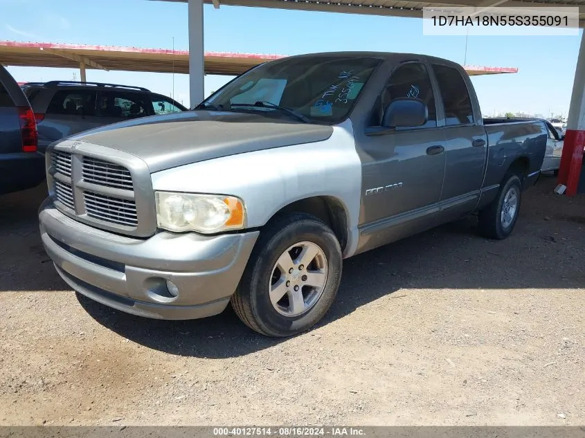 2005 Dodge Ram 1500 Slt/Laramie VIN: 1D7HA18N55S355091 Lot: 40127514