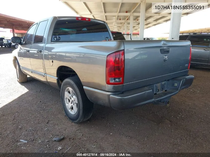 2005 Dodge Ram 1500 Slt/Laramie VIN: 1D7HA18N55S355091 Lot: 40127514