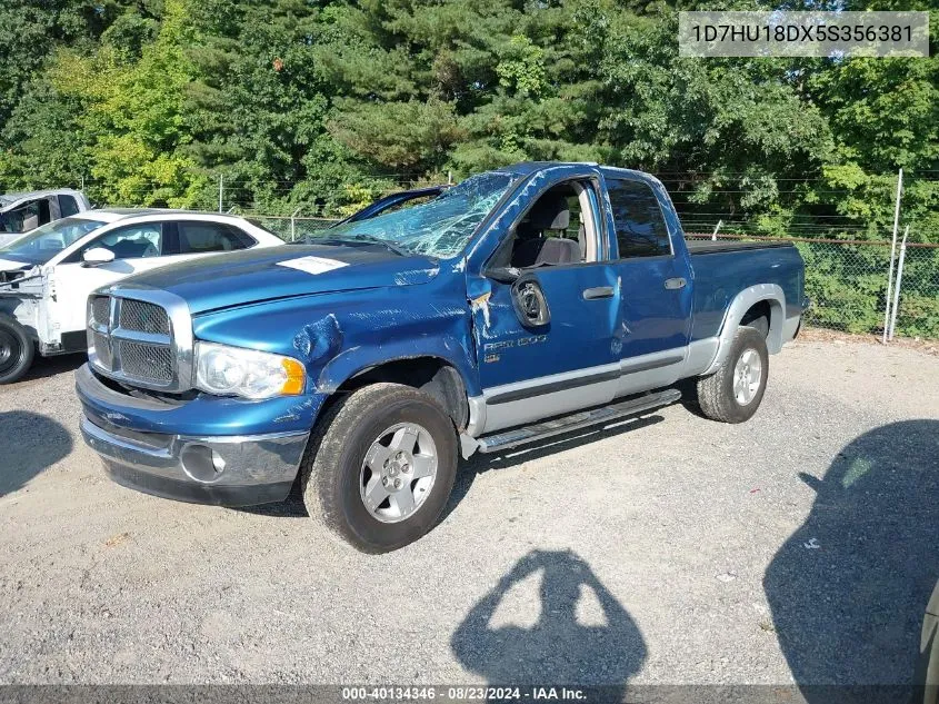 1D7HU18DX5S356381 2005 Dodge Ram 1500 Slt/Laramie