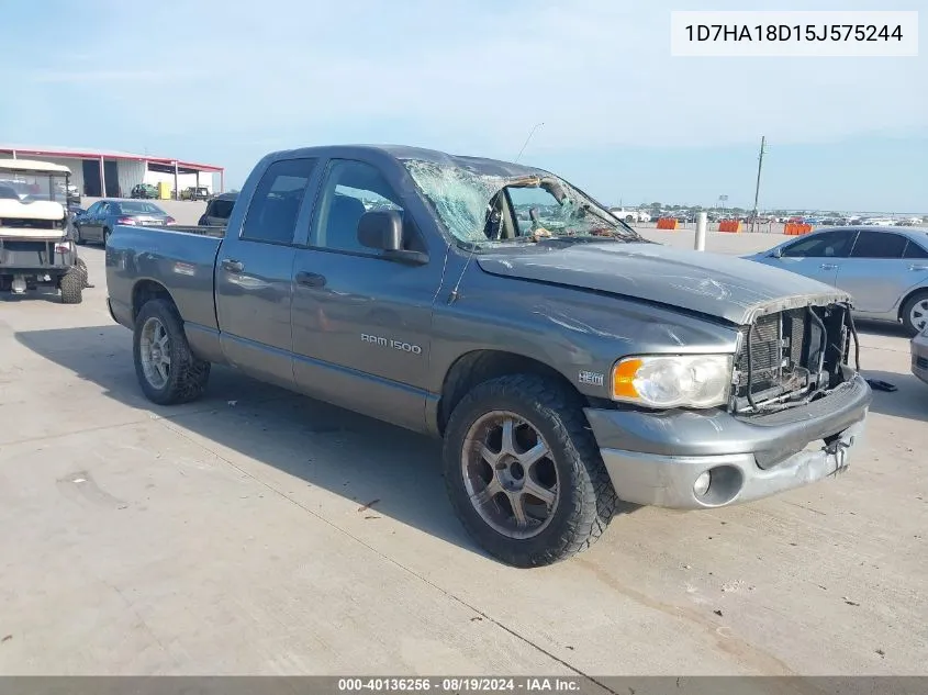 2005 Dodge Ram 1500 Slt/Laramie VIN: 1D7HA18D15J575244 Lot: 40136256