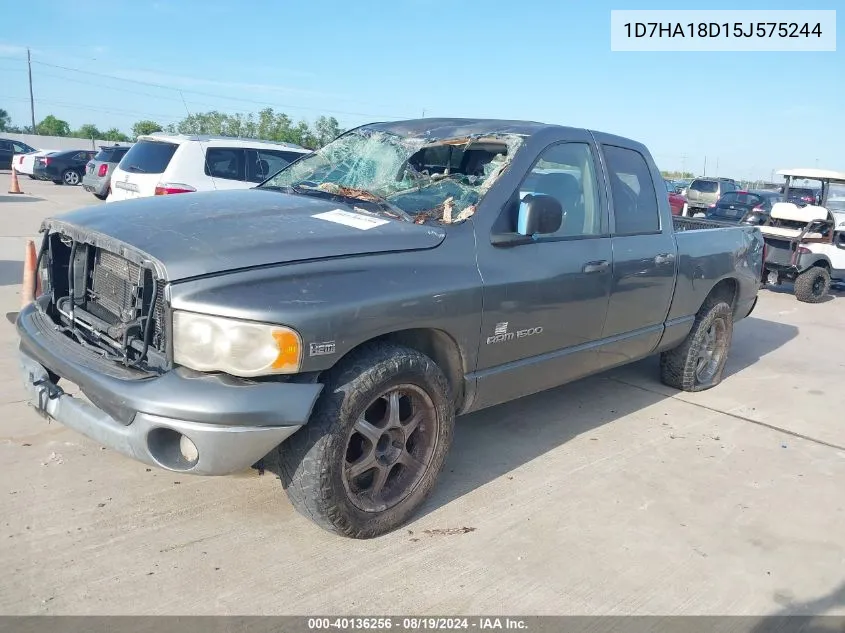 2005 Dodge Ram 1500 Slt/Laramie VIN: 1D7HA18D15J575244 Lot: 40136256