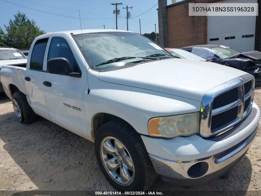 2005 Dodge Ram 1500 Slt/Laramie VIN: 1D7HA18N35S196328 Lot: 40151414