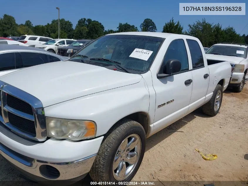 2005 Dodge Ram 1500 Slt/Laramie VIN: 1D7HA18N35S196328 Lot: 40151414