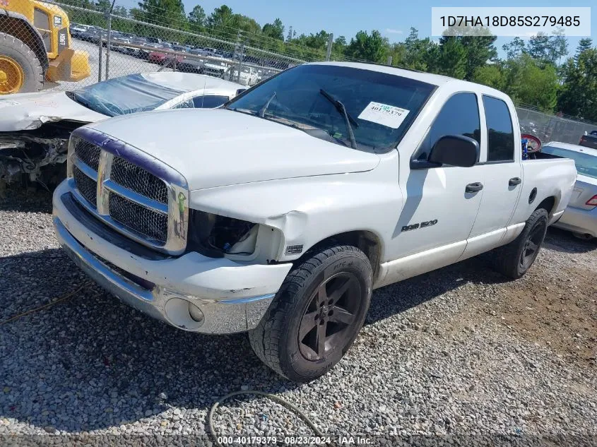 2005 Dodge Ram 1500 Slt/Laramie VIN: 1D7HA18D85S279485 Lot: 40179379