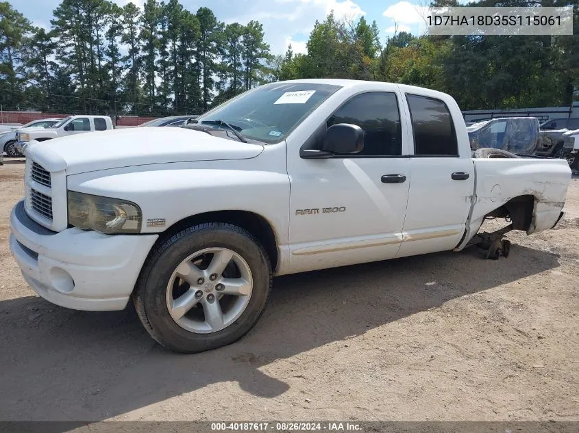 1D7HA18D35S115061 2005 Dodge Ram 1500 Slt/Laramie