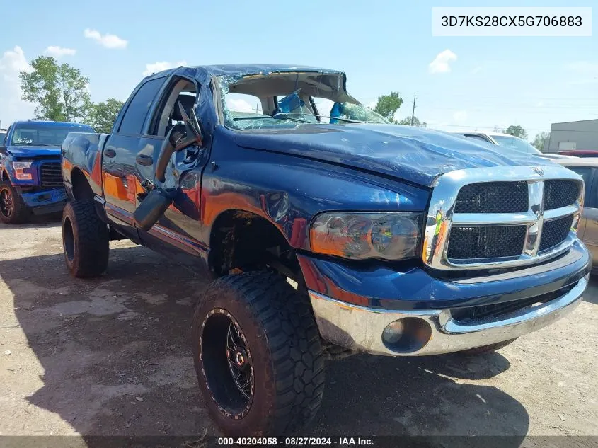 2005 Dodge Ram 2500 Slt/Laramie VIN: 3D7KS28CX5G706883 Lot: 40204058