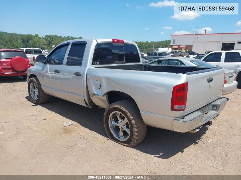 2005 Dodge Ram 1500 Slt/Laramie VIN: 1D7HA18D05S159468 Lot: 40211007