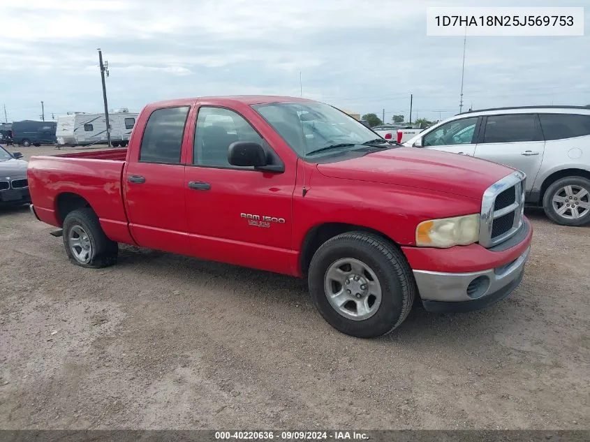 2005 Dodge Ram 1500 Slt/Laramie VIN: 1D7HA18N25J569753 Lot: 40220636