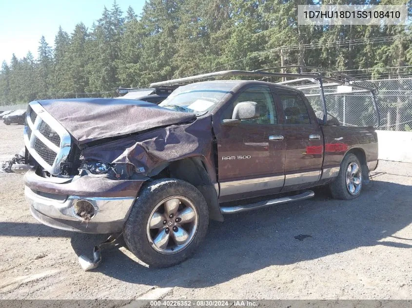 2005 Dodge Ram 1500 Slt/Laramie VIN: 1D7HU18D15S108410 Lot: 40226352