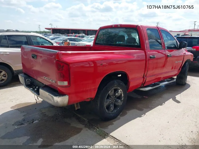 1D7HA18N75J610765 2005 Dodge Ram 1500 Slt/Laramie