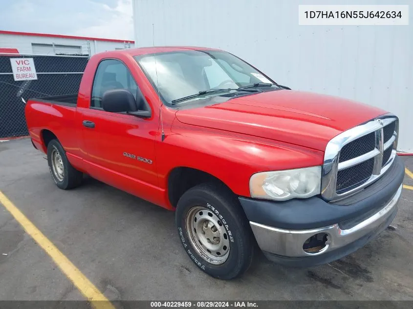 2005 Dodge Ram 1500 St VIN: 1D7HA16N55J642634 Lot: 40229459