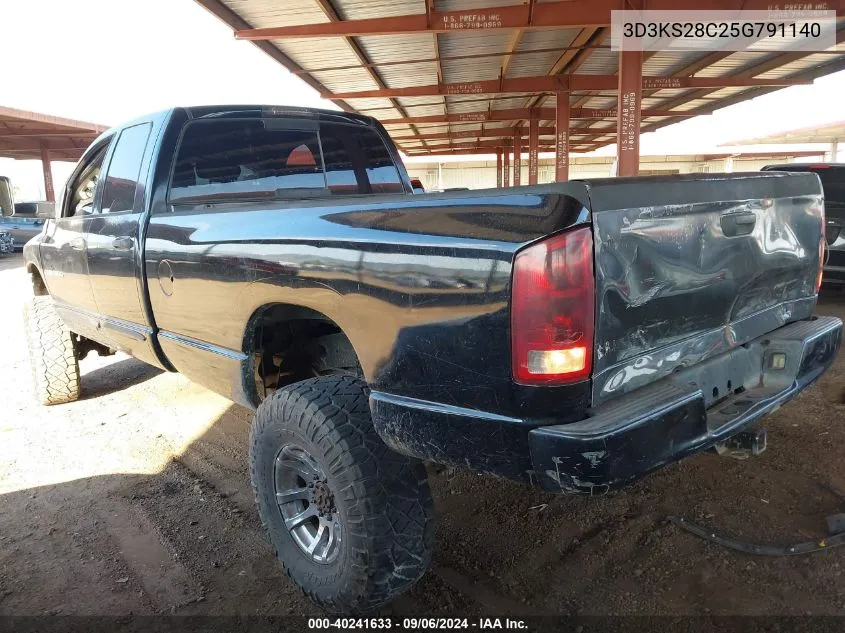 2005 Dodge Ram 2500 Slt/Laramie VIN: 3D3KS28C25G791140 Lot: 40241633