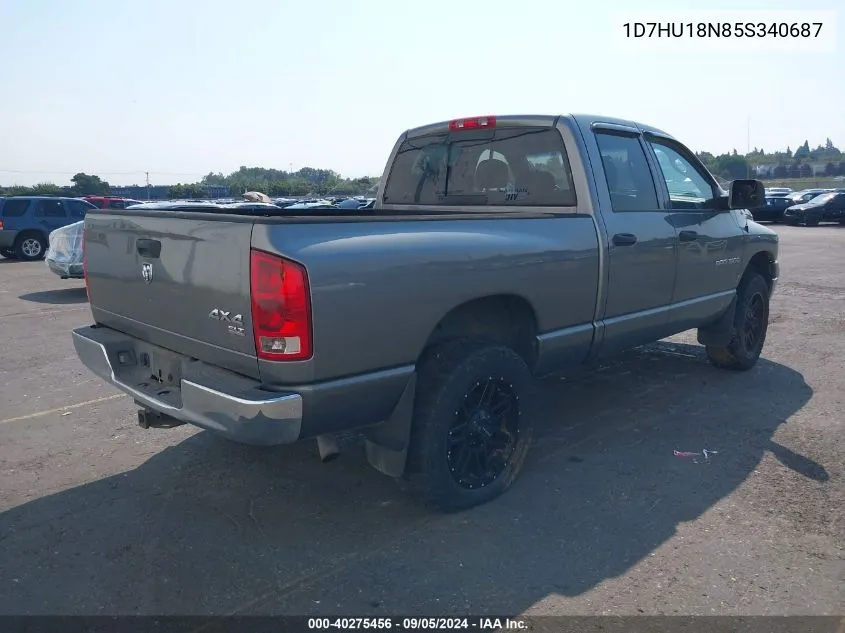 1D7HU18N85S340687 2005 Dodge Ram 1500 Slt/Laramie