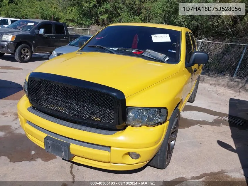 2005 Dodge Ram 1500 Slt/Laramie VIN: 1D7HA18D75J528056 Lot: 40305193