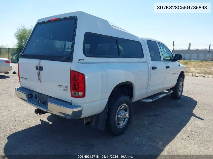 2005 Dodge Ram 2500 St/Slt VIN: 3D7KS28C55G786898 Lot: 40312718