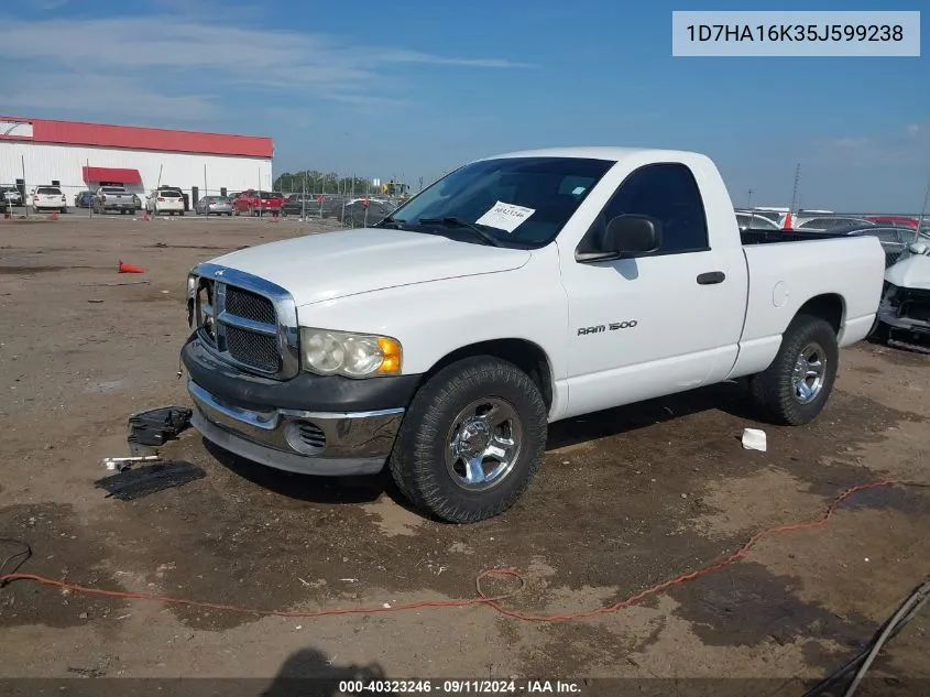 2005 Dodge Ram 1500 St VIN: 1D7HA16K35J599238 Lot: 40323246