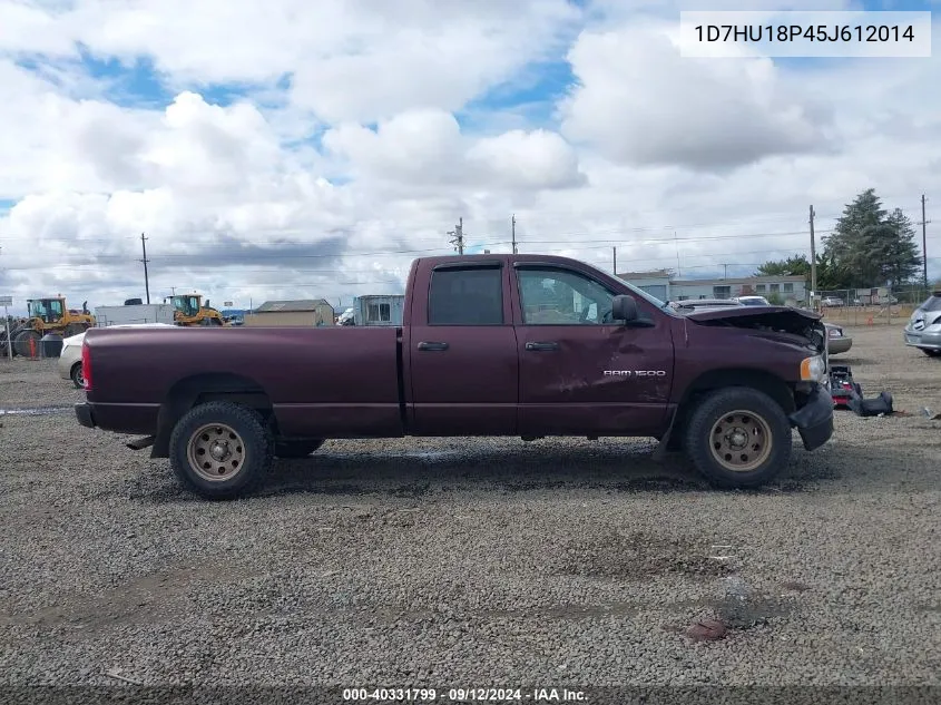 2005 Dodge Ram 1500 St VIN: 1D7HU18P45J612014 Lot: 40331799