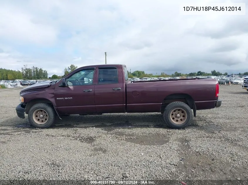 2005 Dodge Ram 1500 St VIN: 1D7HU18P45J612014 Lot: 40331799