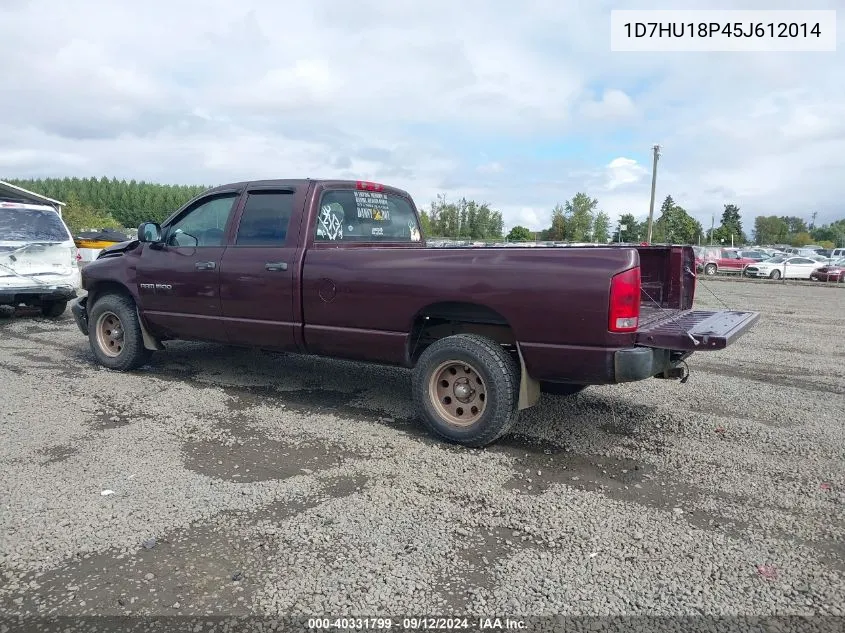 2005 Dodge Ram 1500 St VIN: 1D7HU18P45J612014 Lot: 40331799